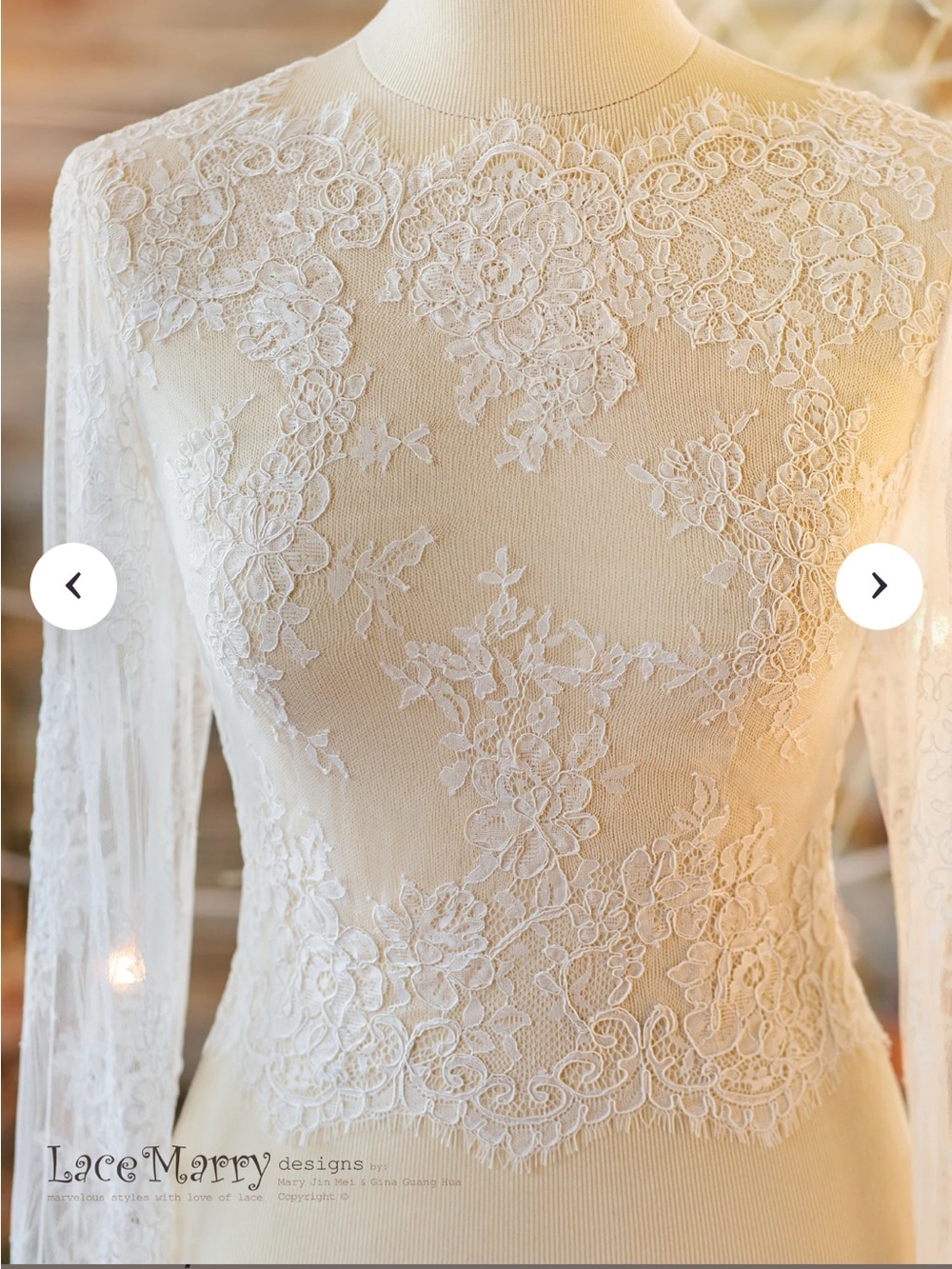 Lace Appliqué Long Sleeve Top